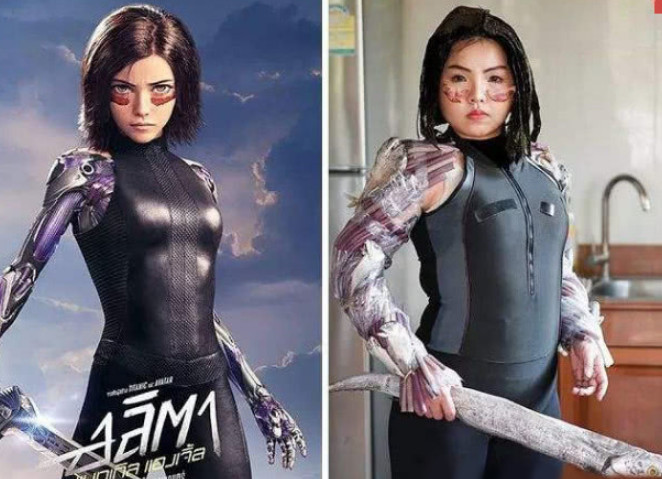 泰国又出现cosplay,看到阿丽塔我忍了,看到海王真笑喷