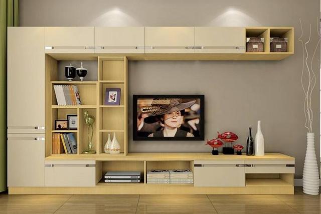 经典的白色电视电视组合柜,可以搭配不同风格的家具.