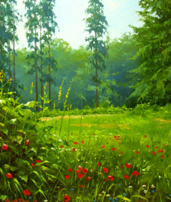 风景·油画·壁纸:你需要一张清新亮眼的油画壁纸