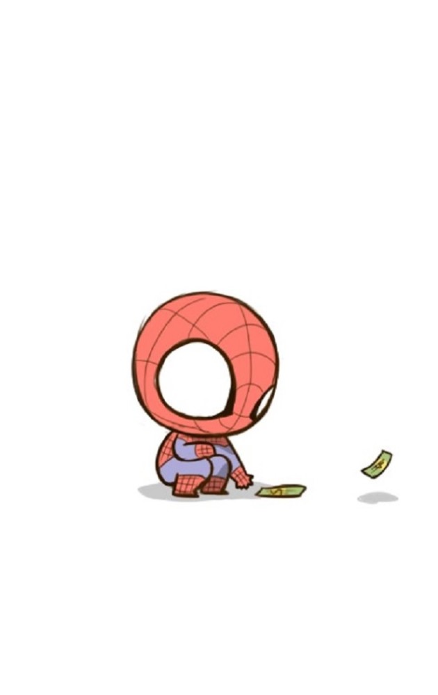 q版蜘蛛侠壁纸:这么迷你的蜘蛛侠也太可爱了吧,心都萌化了