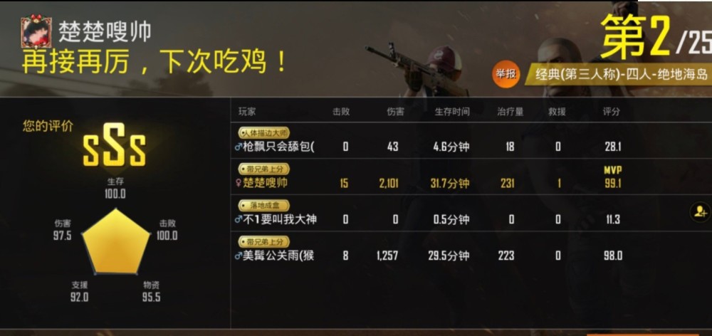 吃鸡,开心,排位