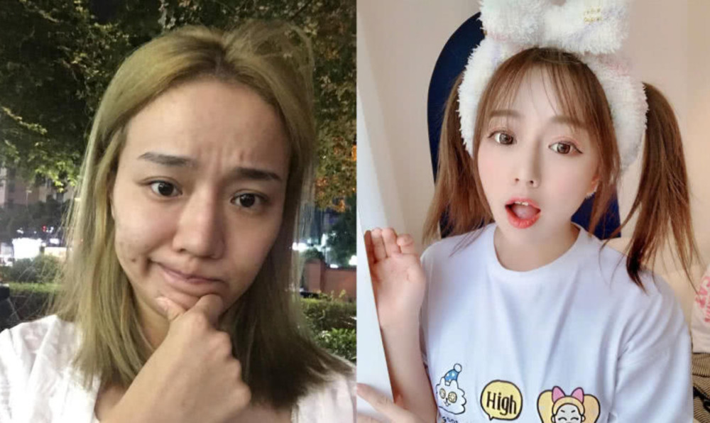 看到她们的素颜照后,网友:直男们
