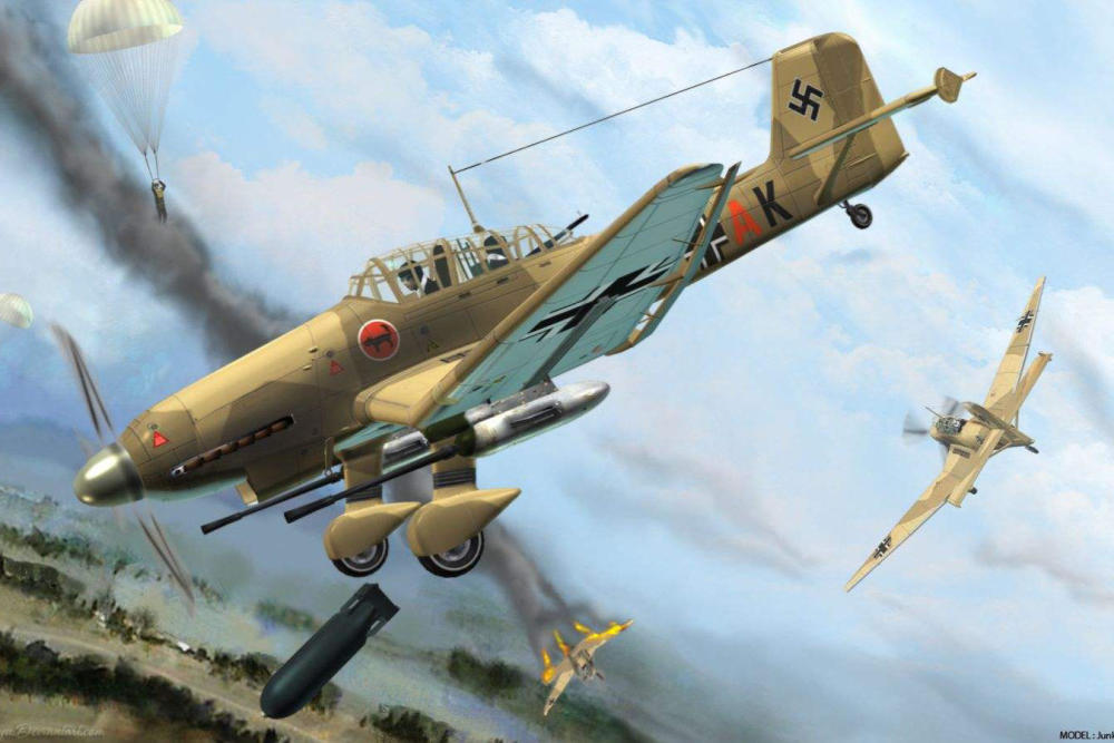 德国纳粹会飞的大炮:ju87斯图卡式俯冲轰炸机