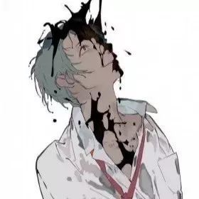 暗黑丧系动漫男生女生头像