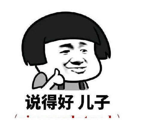 爆笑表情包:说得好 儿子