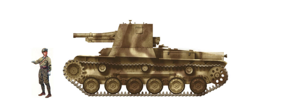 18,二式自行反坦克炮(self propelled gun type   ho-ni iii