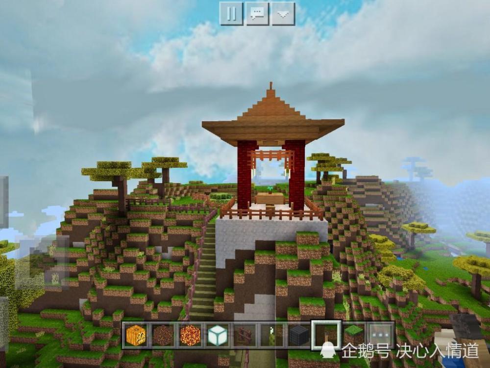 我的世界:男友为情侣制作古风建筑大观,玩家:狗粮真好吃!
