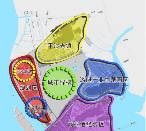 珠海市住房和城乡规划局挂出《珠海市平沙新城控制性详细规划》,开始