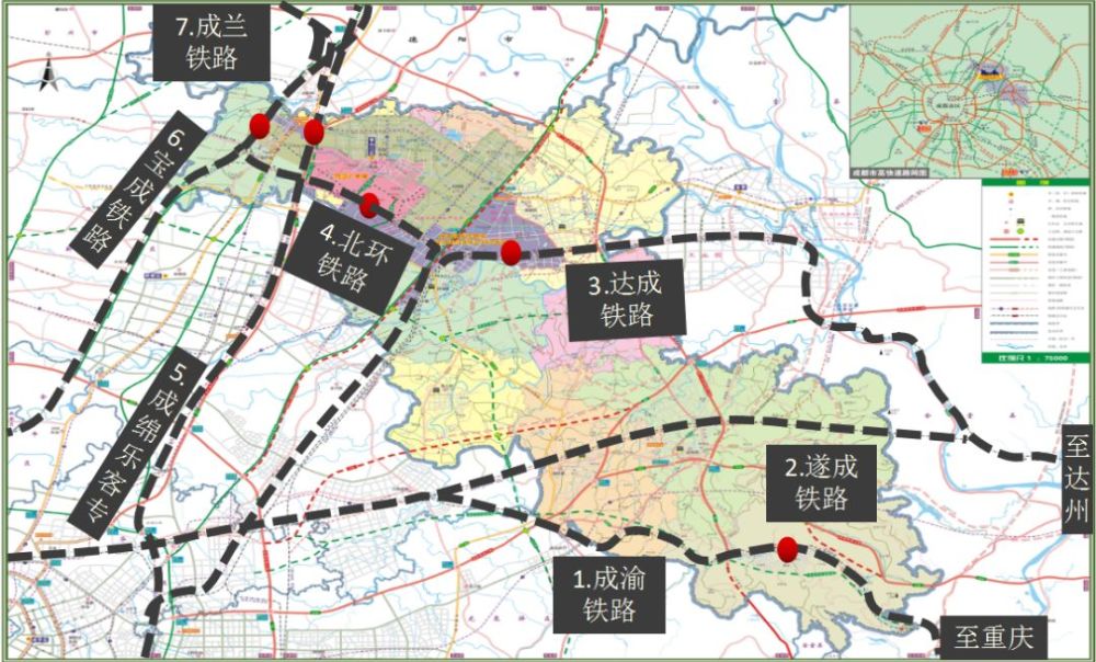 金堂县公众信息网上了解到一条重要信息, 省市部门规划新建成都至三台