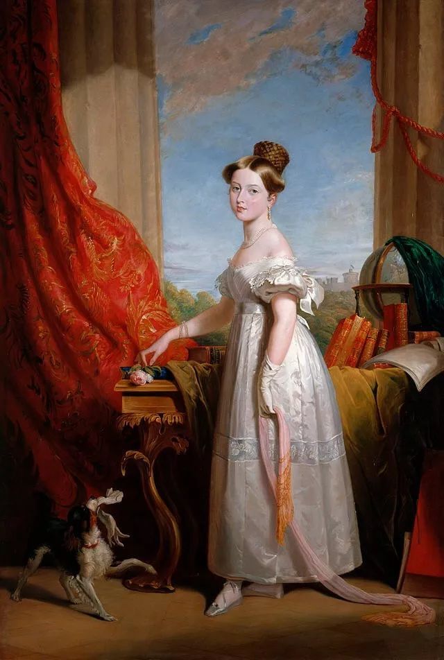 《portrait of princess victoria of kent》,布面油画,215.3×145.