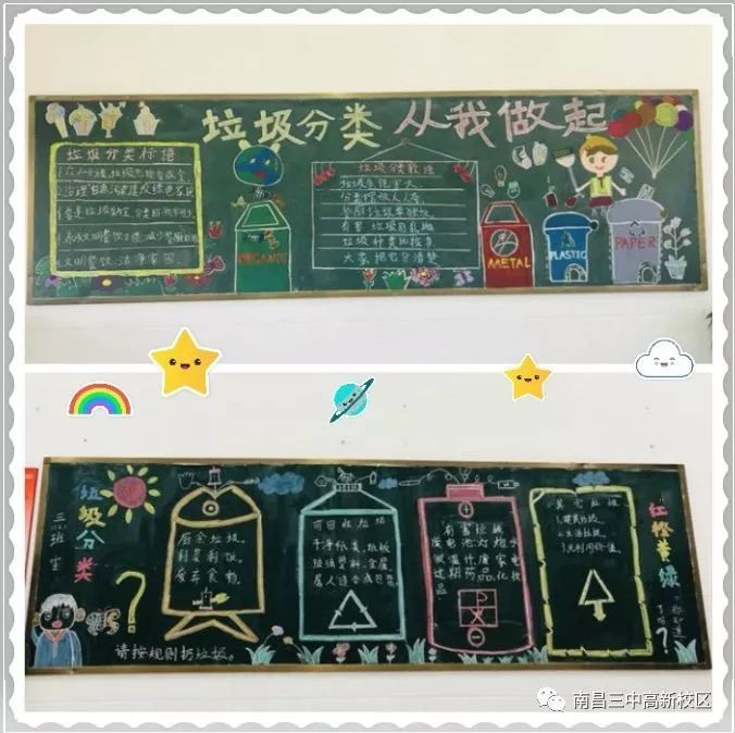 我以我笔绘我心,淡妆浓抹总相宜—我校二部二,三年级举行主题黑板报