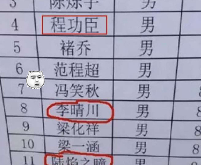 让人笑喷的小学生名字,家长当游戏角色随便取?老师都喊不出口!