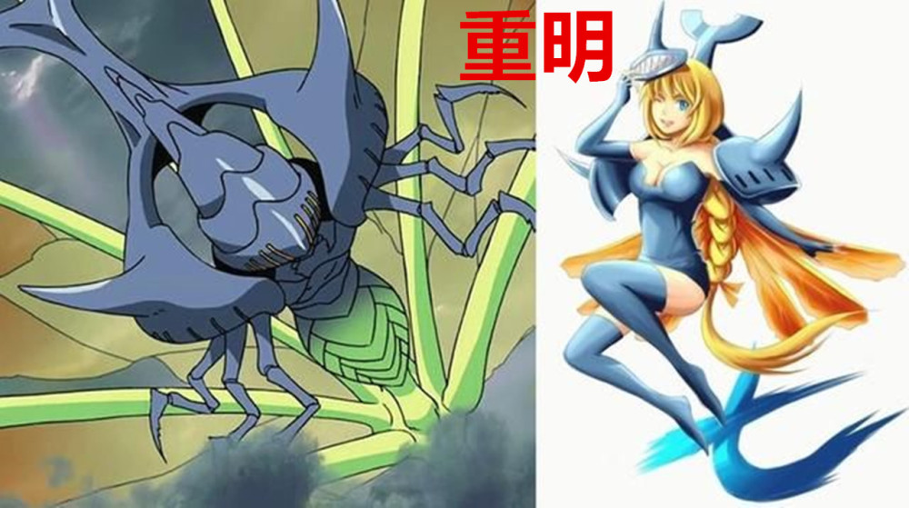 七尾重明 这是一直可以飞的独角仙,拟人化后这位妹子身上穿了一套坚硬