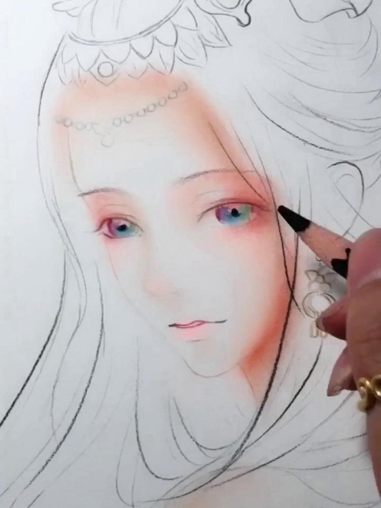 美术大神画古风美人,配色出神入化,看到画画工具:这是
