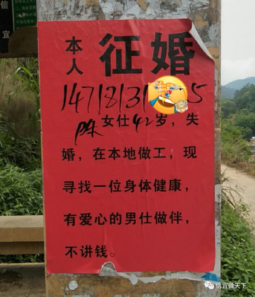 未婚的快看:信宜一失婚女子征婚启事,让人心动!