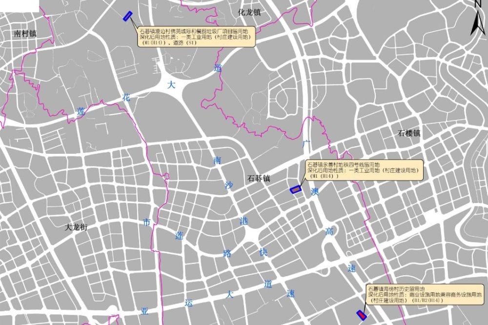 番禺30宗地块进行规划,桥南,沙头,石楼