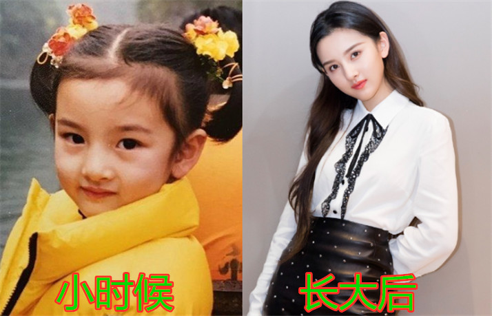 女星小时候vs长大后,鞠婧祎美到大,小时光中她让人认不出!