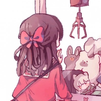 "反差搞怪萌"情侣头像,上帝做了个娃娃机要我来抓你