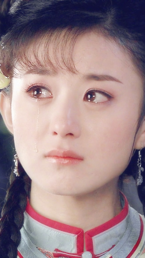 赵丽颖可爱小圆脸,卖萌哭泣都很美,对女神真是服气了!
