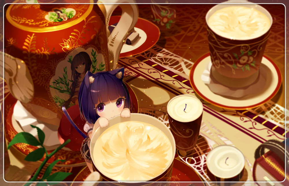 二次元壁纸分享:超可爱的美少女,大眼睛里有万丈光芒!