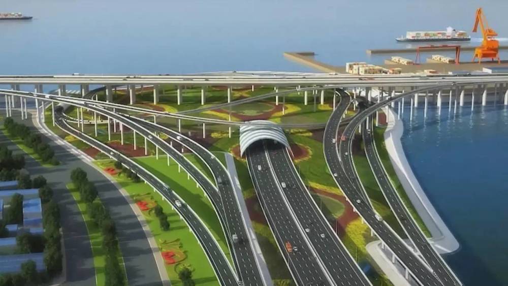 跨海大桥,深圳,深中通道,中山市,沿海地区