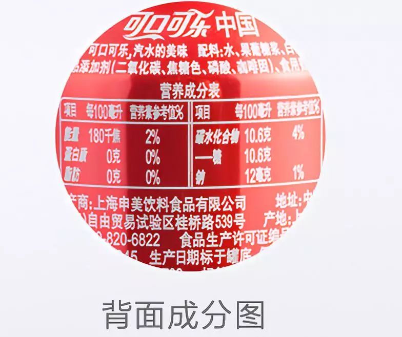 查看一罐可乐的营养成分表会发现,每100ml含有180kj的能量,换算下来