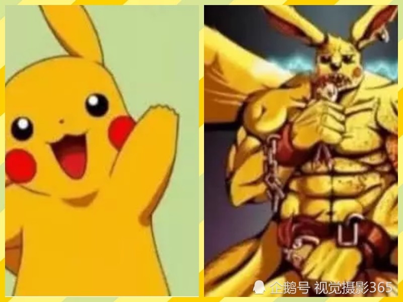 胖丁,腹肌,皮卡丘,神奇宝贝,毁三观