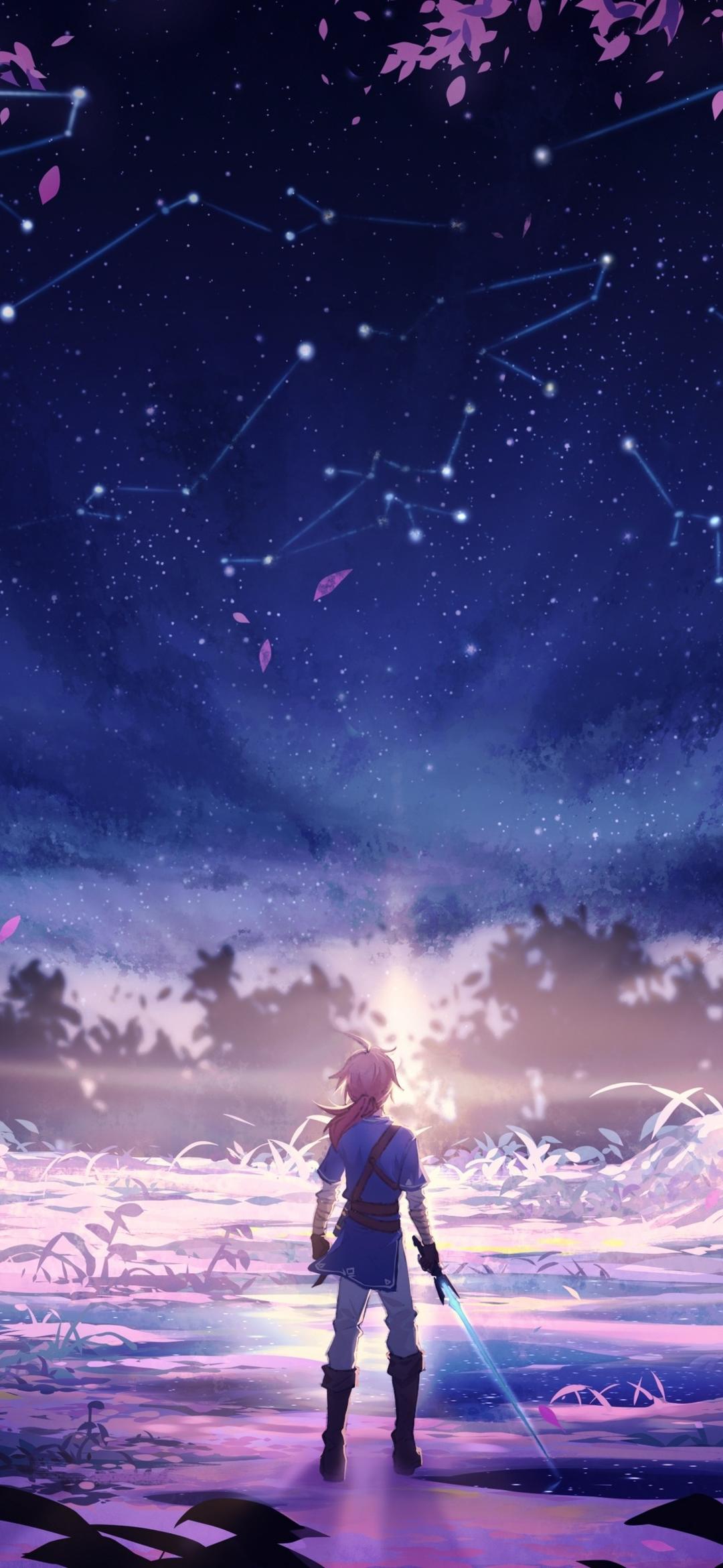 唯美·女生伤感壁纸:满天星空诉不出对你的思念