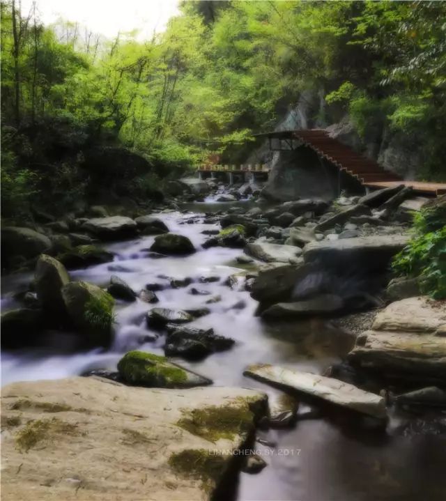 桃花溪,平利县,栈道,青山,安康,宛如