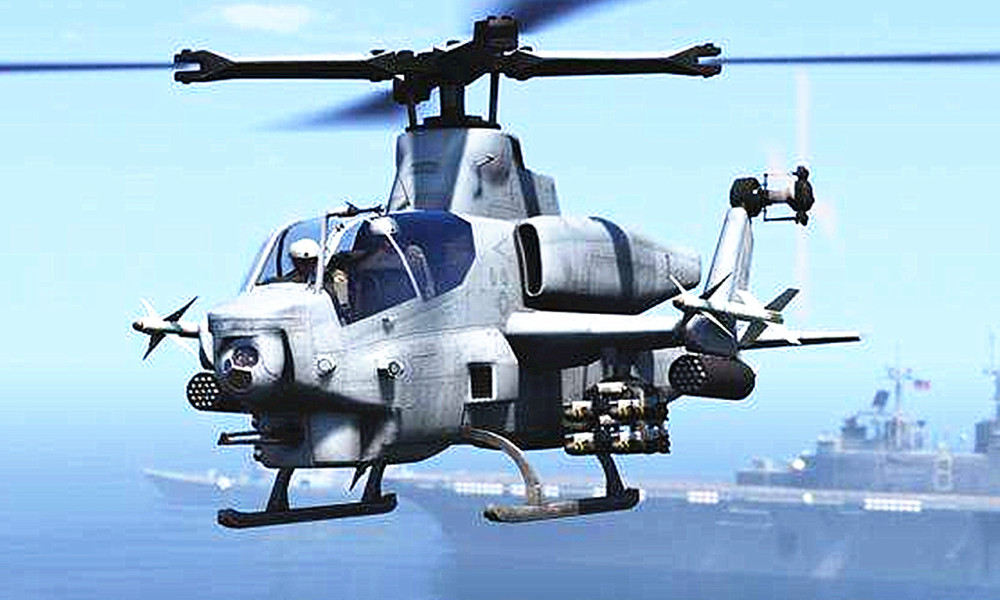 厉害!美国ah-1z蝰蛇武装直升机,采用新型的复合材料制造!