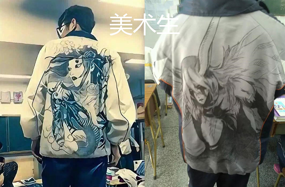 "给校服纹身"火了,文科生可爱,理科霸气,看到理科生:哟呵!