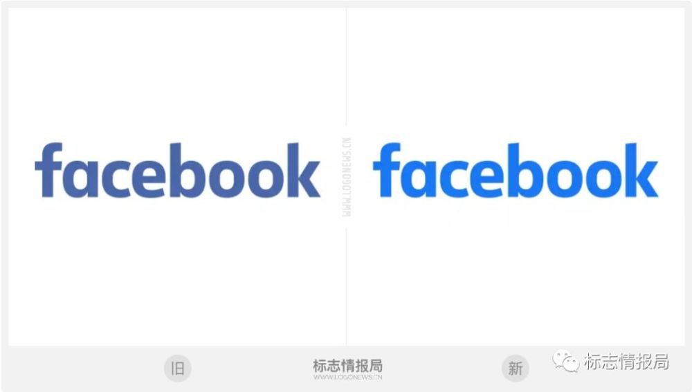 facebook更新logo,颜色由深蓝变为亮蓝色