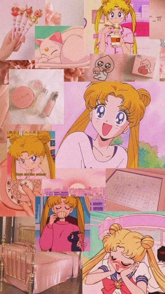 动漫 复古 超美美少女战士拼接壁纸,90后的回忆,00后爱了