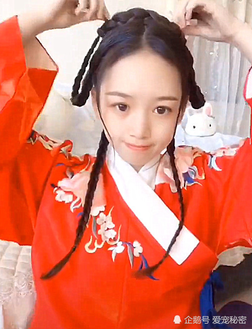 汉服,发型,汉服发型,丸子头,古装发型