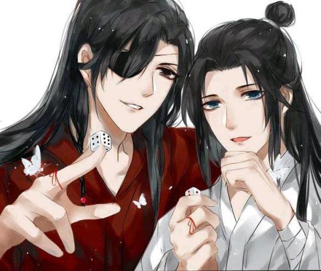 《天官赐福》动漫壁纸,抱着媳妇的花城,眼里满满爱意