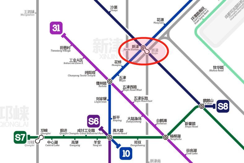 借助地铁10号线年底通车的东风,新津站也被规划进了首批建设的tod项目