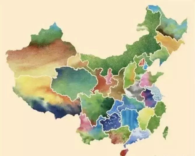 *中国地图水墨画版 北京