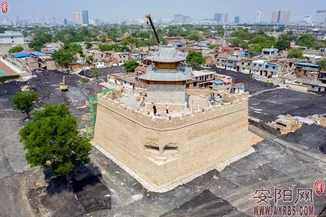 安阳古城楼拔地而起,太震撼了!