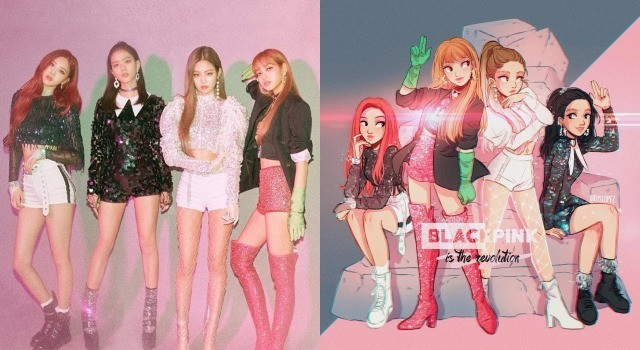 当exo,bts,blackpink 化身为漫画人物,神韵造型完美复制,太像了!