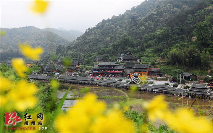 2019年5月12日,湖南省怀化市靖州苗族侗族自治县县寨牙乡岩脚侗寨远眺