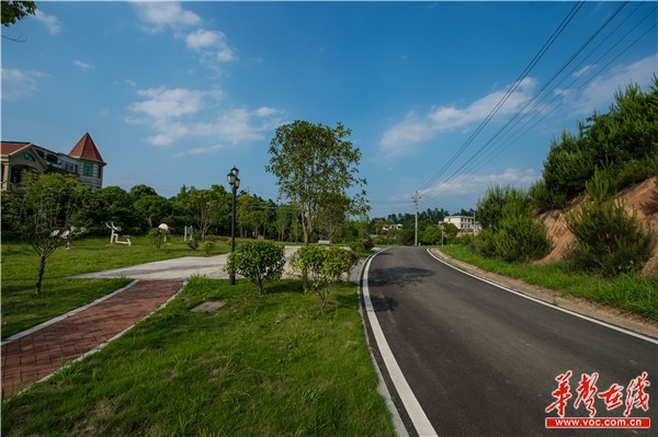 开慧镇乡村间,沥青路修到了家门口.图片来源 华声在线