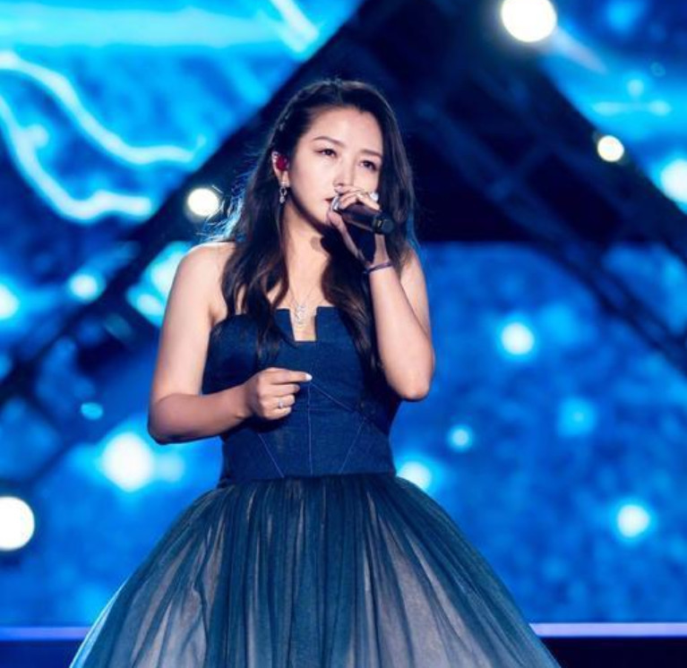 何洁一袭渐变裙,穿出了臃肿感,这不是一位胖胖的仙女吗?