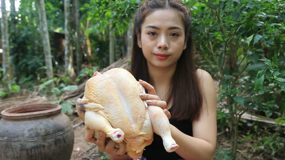 香蕉,鸡汤,柬埔寨,美食,烤鸡