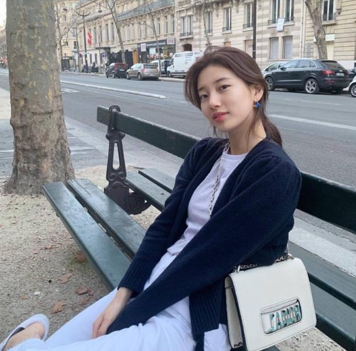 长着初恋脸的裴秀智,ins春夏穿搭窜红,私服果然没有让