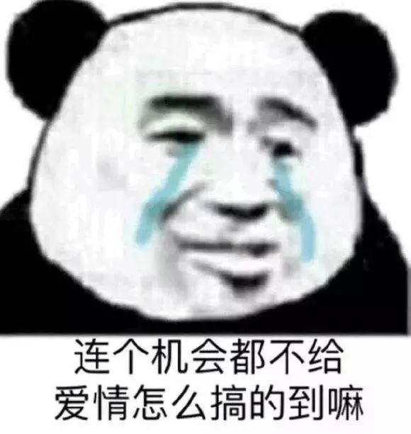 表情包:怎么没人告诉我,喜欢你会上瘾啊!熊猫头撩汉表情包