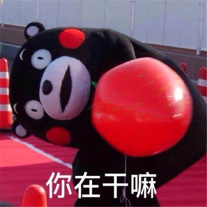 搞笑熊本熊可爱表情包:本宝宝不开心了,本宝宝有小情绪了!