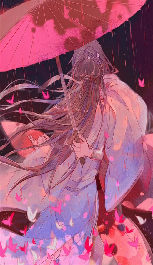 祸世鬼王白无相,半面微笑半面悲"天官赐福"高清古风动漫