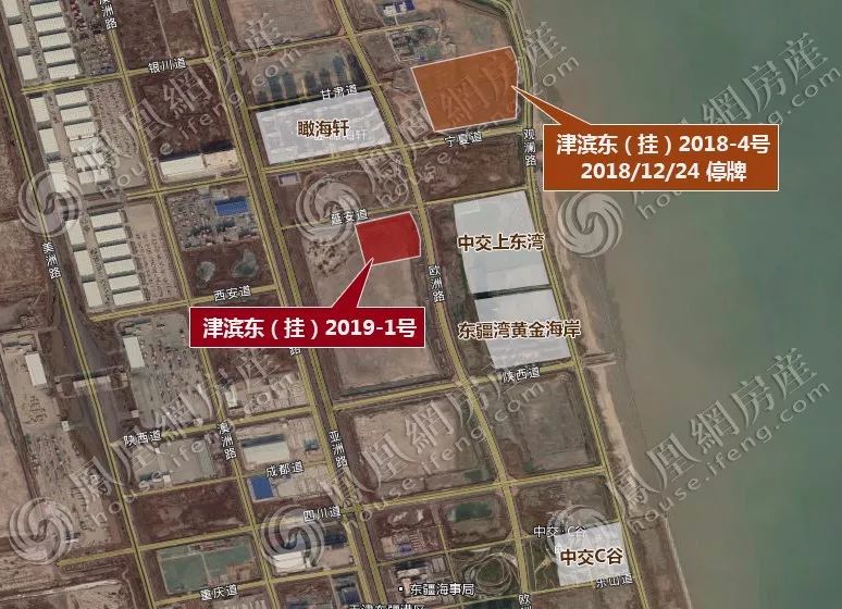 该地块位于天津东疆保税港区,四至为东至欧洲路,南至西安道,西至规划