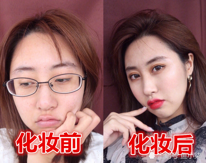 女生化妆前vs化妆后,路人甲秒变小仙女,网友:不是同一