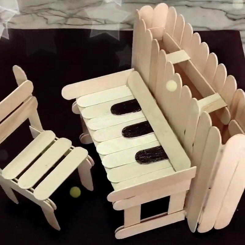 幼儿园作业要做乐器,妈妈雪糕棍做成钢琴,成果要逼疯其他家长?
